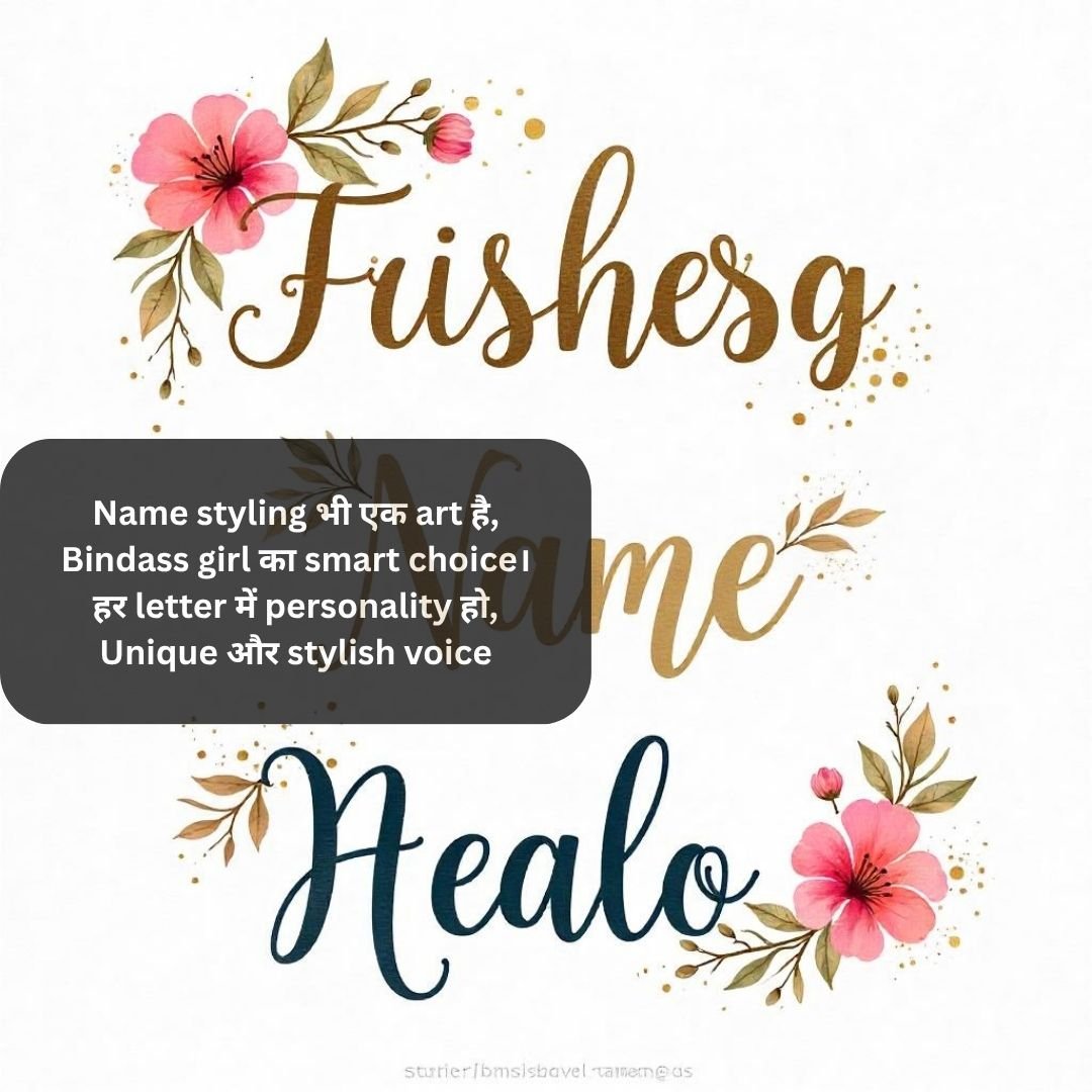 Bindass Girl Stylish Name