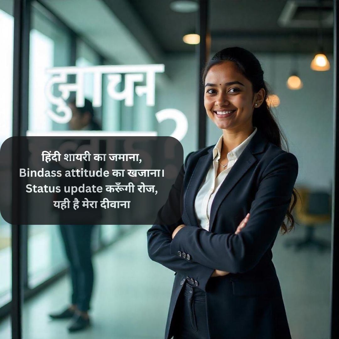 Bindass Attitude Status for Girls in Hindi